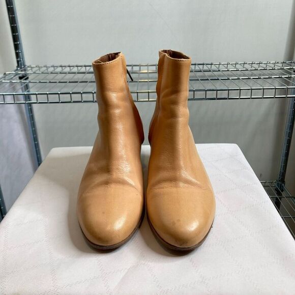 COMMON PROJECTS Women's Tan Chunky Stacked Heel Western Ankle Boots Size 36/6 - Picture 4 of 5